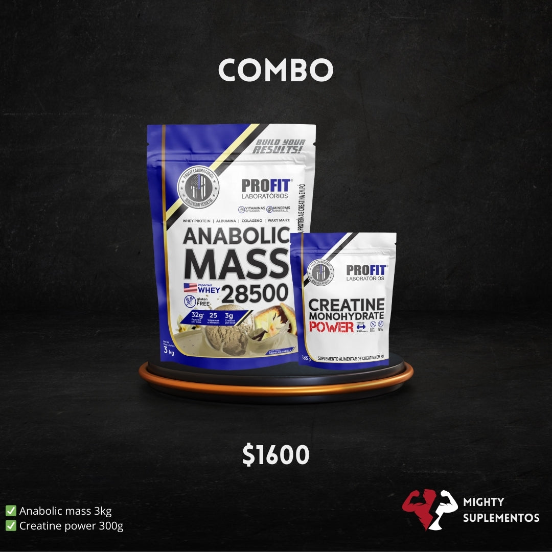 Combo Anabolic Mass + Creatina Power - Profit Labs (Pack Masa y Fuerza)