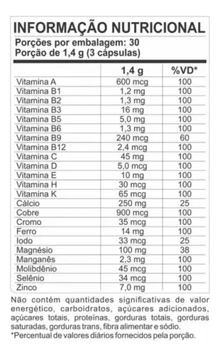 Multivitamínico Vit Complex A - Z 90 Capsulas - Profit