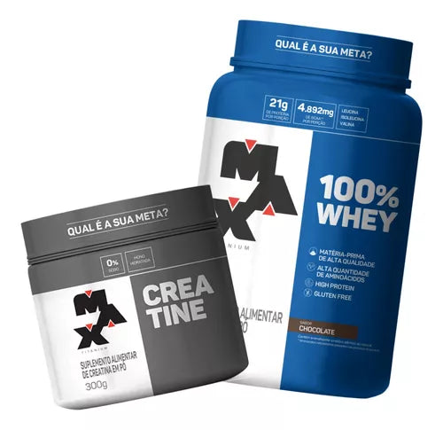 Combo Whey Protein + Creatina - Max Titanium