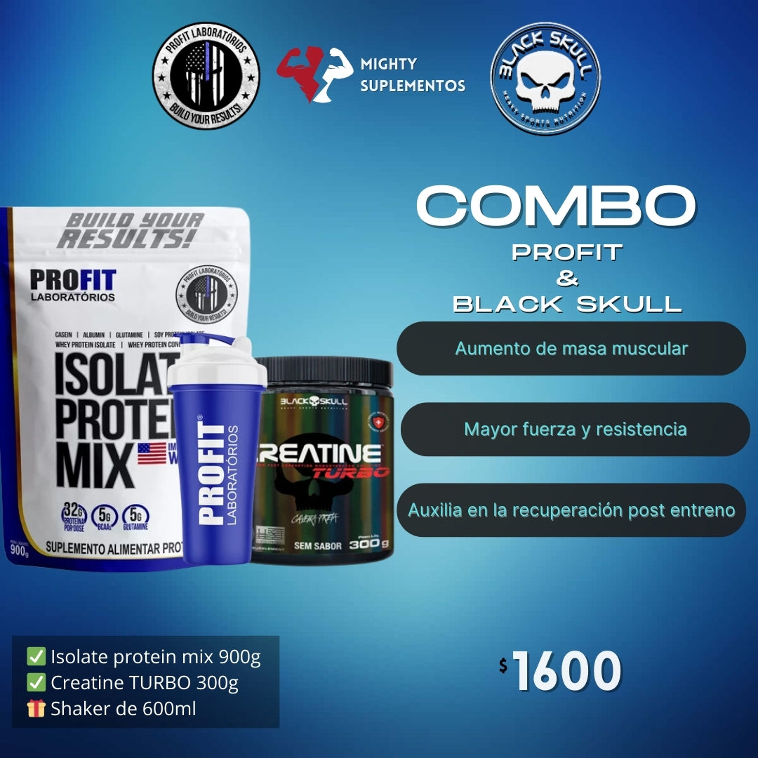 Combo Whey + Creatina turbo + Shaker de Regalo