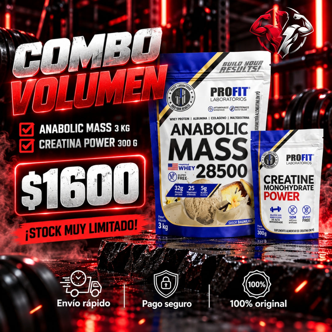 Combo Anabolic Mass + Creatina Power - Profit Labs (Pack Masa y Fuerza)