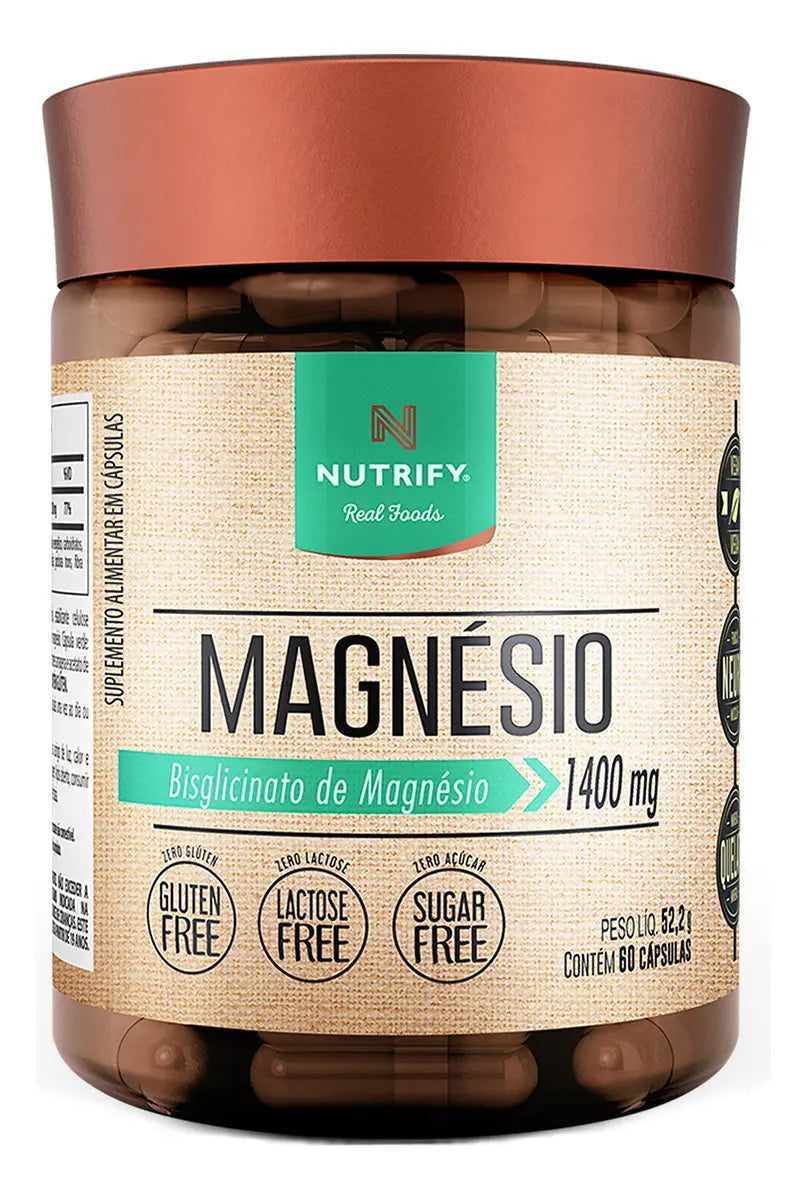 Magnésio Bisglicinato 1400mg 60caps Nutrify