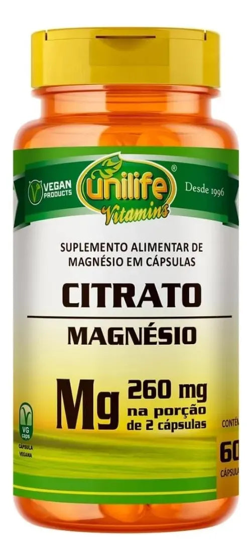 Citrato Magnésio Unilife 60 Cápsulas