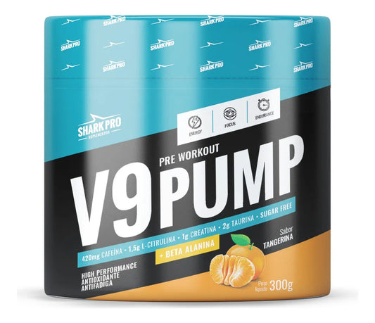 Pre Workout V9 PUMP 300g  - Shark Pro