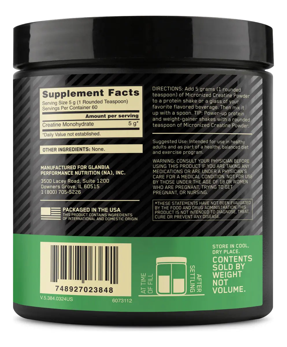 Creatina Optimum Nutrition Micronizada