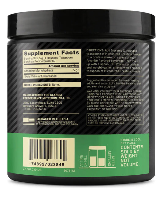 Creatina Optimum Nutrition Micronizada