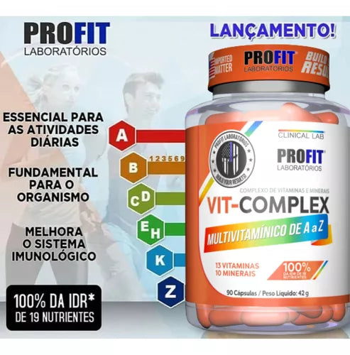 Multivitamínico Vit Complex A - Z 90 Capsulas - Profit